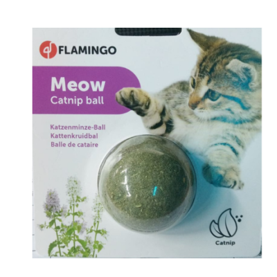 Flamingo Jouet Meow CATNIP Balle 100% Naturelle