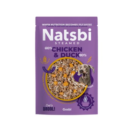 NATSBI STEAMED Duck&chicken 500g NATSBI STEAMED Duck & chicken 500g