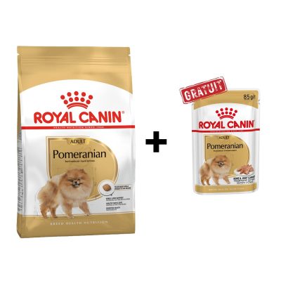 Royal Canin Pomeranian Spitz Nain Adulte 1.5 Kg + Pochon 85g Offert