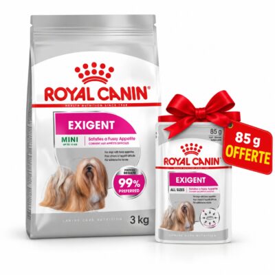 Royal Canin Mini Exigent 3kg + 1 Pochon 85g Offert