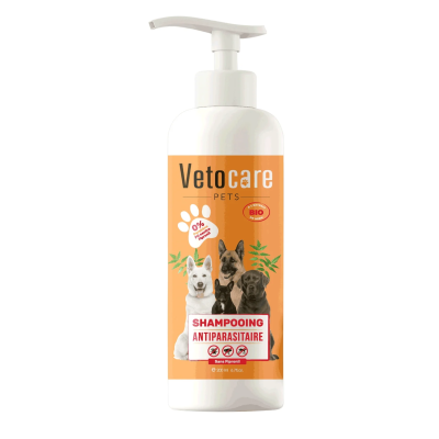 VETOCARE Shampoing antiparasitaire pour chiens 200ml