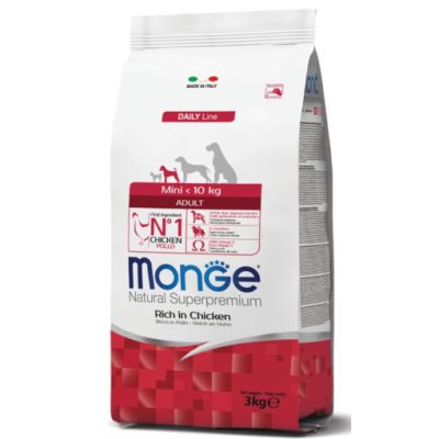 Monge Croquettes Mini Adult Poulet 3kg