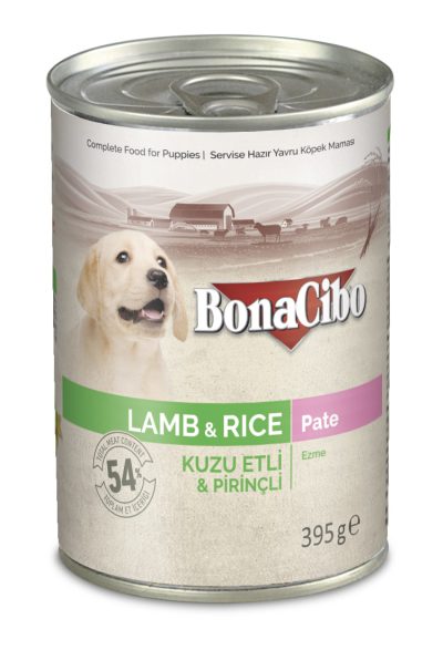 Bonacibo Pâté Premium pour chiot à l’agneau et au riz
