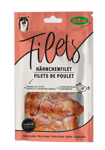 BUBIMEX Friandises filets de poulet pour chien 70g