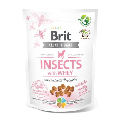 Brit Care SNACK pour Chiot aux Insectes et Lactosérum 200g