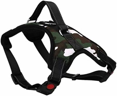 Harnais réglable Vert Militaire pour chien – Confort et Sécurité