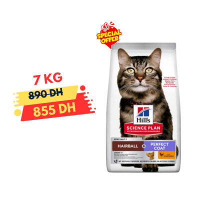 Hill’s Science Plan Croquettes Feline Hairball And Perfect Coat – 7kg Promo