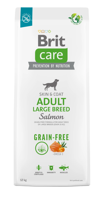 Brit Care Dog Grain Free Adult Salamon Large Breed (Saumon pour Grande Race) 3kg