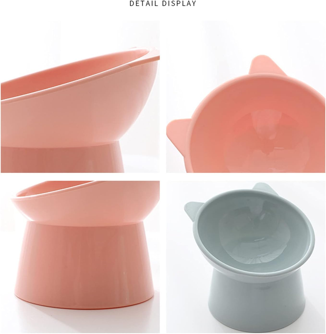 9cbdc1d9-ac64-4f90-98df-008db0714d79 Gamelle surélevée pour chats, , gamelle pour protection du cou et pour animaux de compagnie (rose)