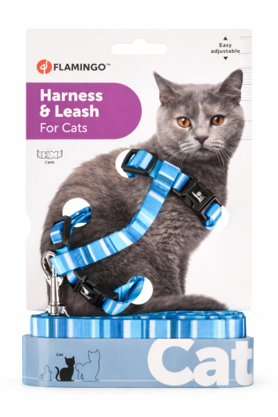Harnais & Laisse Réglables pour Chat