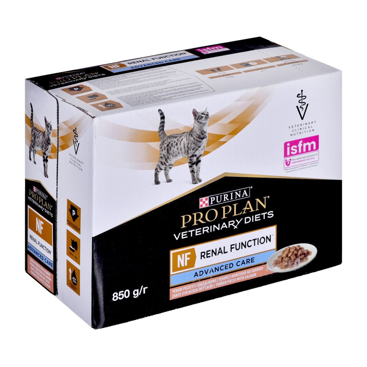 Purina Pro Plan Veterinary Diets Feline NF Renal Function Advanced Care Au Saumon – En sauce 85g