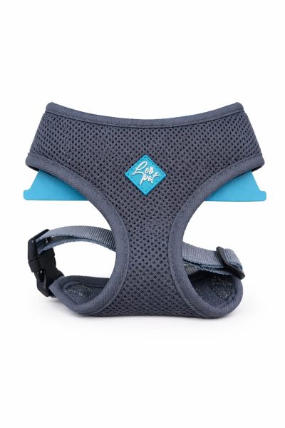 Leo Pet Harnais  en Maille Respirante Soft Mesh Gris