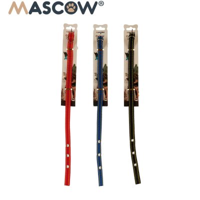 MASCOW COLLIER réglable NAYLON RIVETS Couleur aléatoire - 0,3 x 42 x 2 cm - Mixte - Adulte