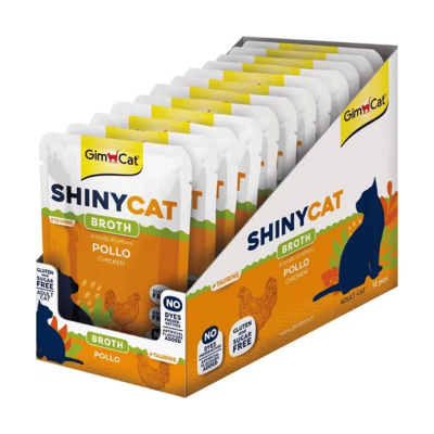 Gimcat Aliment Humide Chat Shinycat Sachet pour chat adulte poulet (12x70g)