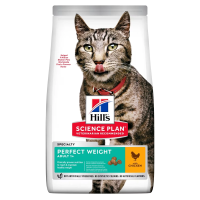 Épuisé HILL'S SCIENCE PLAN Pour Chat Adulte Perfect Weight Poulet 2.5 Kg