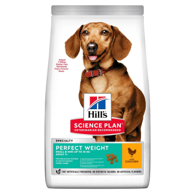 Hill's SCIENCE PLAN For Chien Small & Mini Adult Perfect Weight Poulet 1,5 KG