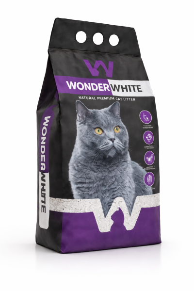 Wonder White Litière Premium pour Chat 5KG