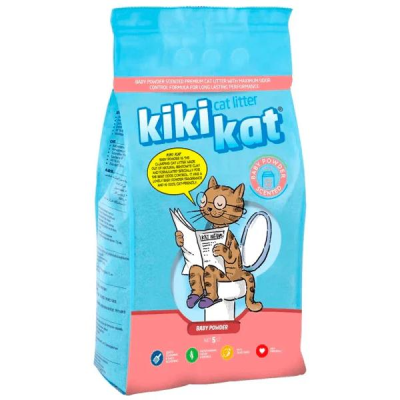 Litière agglomérante et absorbante KiKiKat 5L