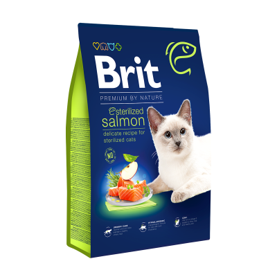 Brit Premium by Nature Saumon pour chat stérilisé 1.5 Kg