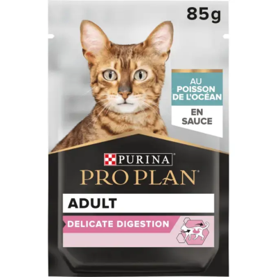Purina Pro Plan Multivariété Délicate Poisson de l’Océan en Sauce 85g