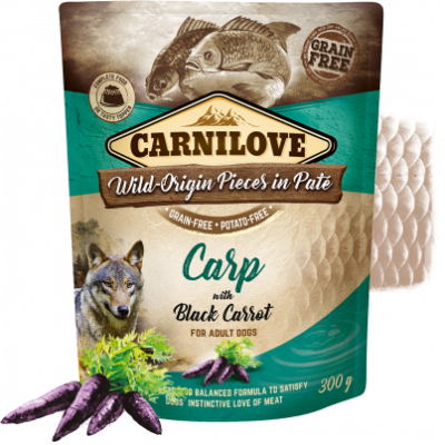 Carnilove Dog Paté Carp with Black Carrot ] 300g
