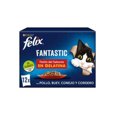 Felix Fantastique Festin de Saveurs en Gélatine 12x85g