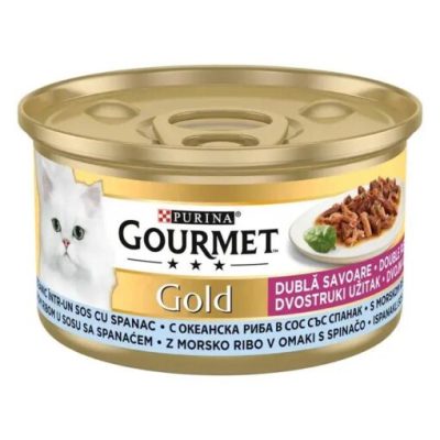 Purina Gourmet Gold Pâté Poisson & Épinards 85g