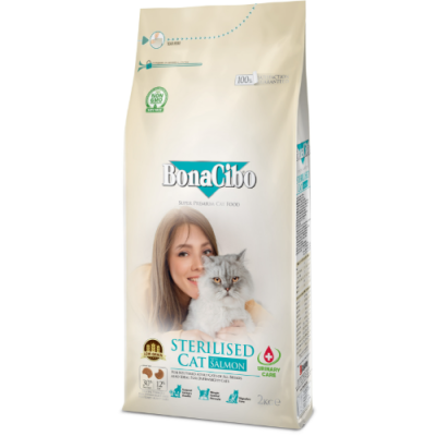 Bonacibo Croquettes Sterilized Light au Saumon 2KG