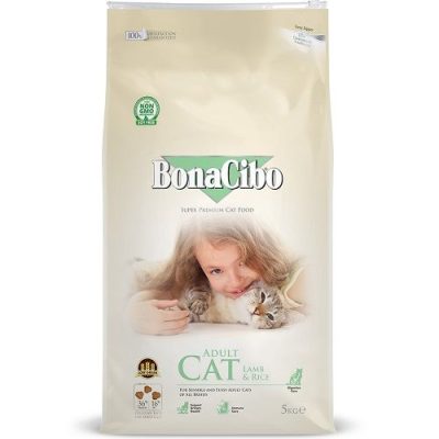 Bonacibo Formule SENSITIVE Croquettes Low Grain pour chats adultes (à l’agneau & riz)