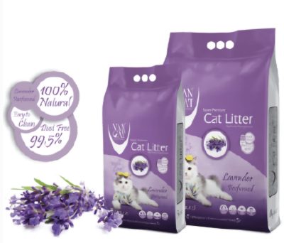 VanCat Litière agglomérante Lavande 10 Kg /11,8 L