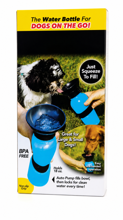 Gourde Portable pour Chien avec Bol Intégré