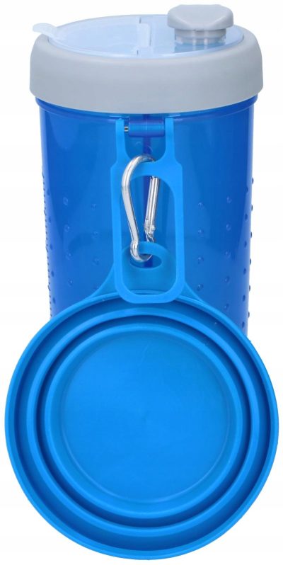 Bouteille  Portable pour Chien avec Gamelle Pliable Intégrée