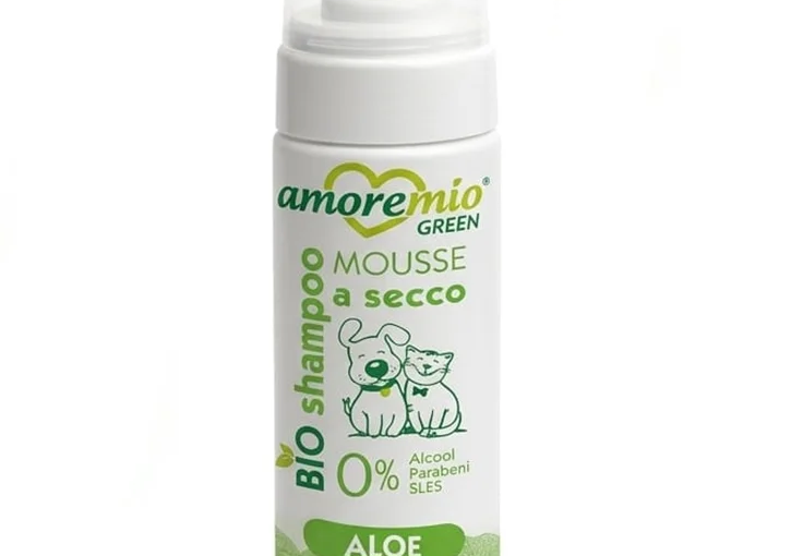 Shampoing sec chien et chat Amore Mio Aloe Vera 200ml