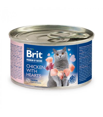 Brit Paté Premium by Nature Chicken with Hearts pour chat 200g
