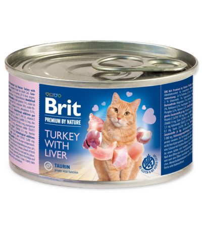 Brit Paté Premium by Nature Turkey with Liver Pour Chat 200g