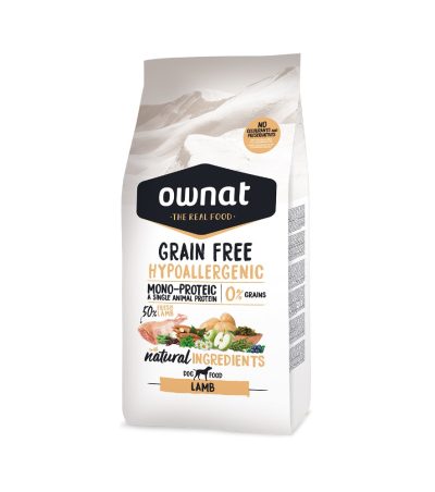 Ownat Grain Free Hypoallergenic Agneau 12kg