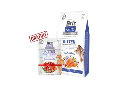 Brit Care Grain-Free Kitten Gentle Digestion & Strong Immunity+1 pochon offert