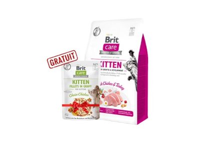 Brit Care Kitten Healthy Growth & Development +1 pochon ofeert