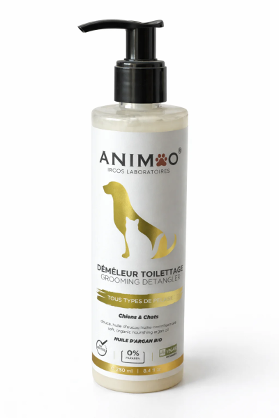 Animoo Démêleur Toilettage Animoo pour Chiens et Chats Tout type de pelage 250 ml