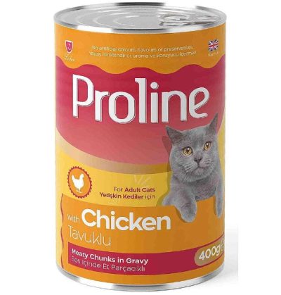 Proline PATE avec morceaux de viande dans une sauce au poulet 400 g