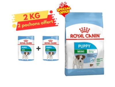 Royal Canin Mini Puppy 2 kg +2 Pochons Gratuit
