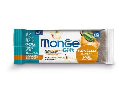 Monge Gift Mobility Support Dog Adult Lamb with Pear Fruit Bars 100g
