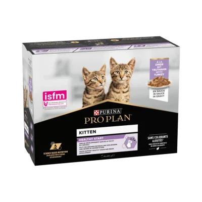 Pro Plan Kitten Healthy Start dinde en sauce (85Gx10)