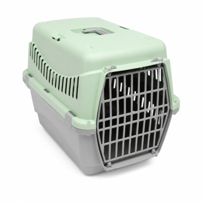 Cage de Transport pour Chien petite et Chat Vert – ( 58x38x38 CM )