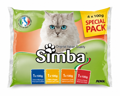 Simba Special Pack Pâtée pour Chat – 4 x 100 g