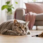 chat s’ennuie à la maison
