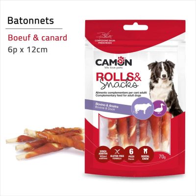 CAMON BATONNETS 6p - 12cm / 70g - bœuf canard
