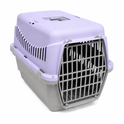 Cage de Transport pour Chien petite et Chat Violet – ( 58x38x38 CM )
