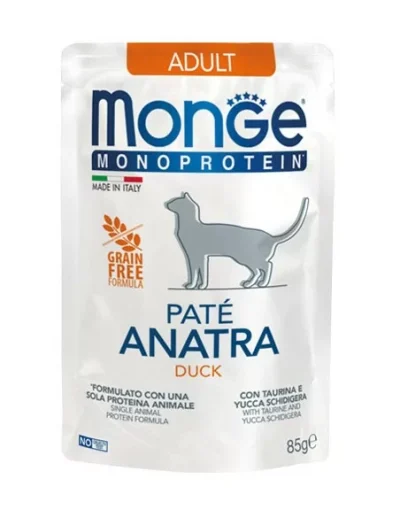 MONGE MONOPROTEIN avec viande de canard 85g
