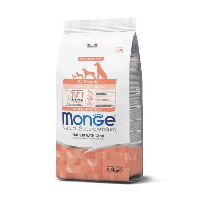 MONGE MONOPROTÉINE Speciality Line Croquettes Chiot/puppy Saumon 2,5 kg